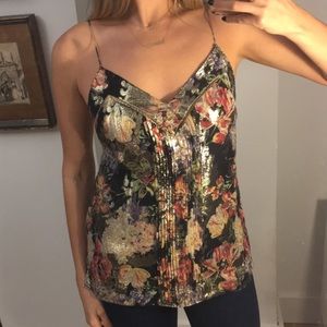 Haute Hippie Metallic Silk Cami